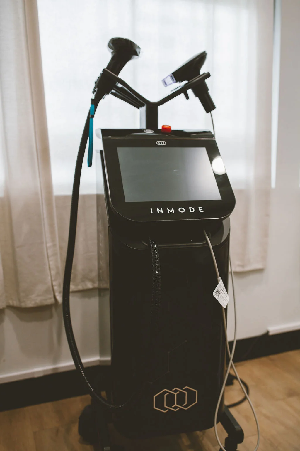 InMode Optimas Max multi-technology workstation used at Honey Rae Aesthetics for Morpheus8, Forma, IPL, and laser treatments